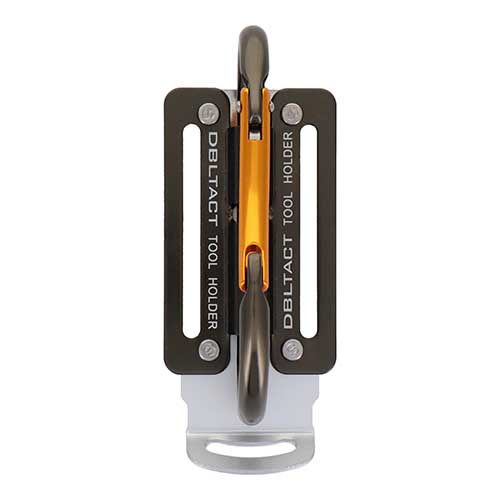 DBLTACT 可動式カラビナ工具差 軽量アルミ ガンメタ DT-ATM-G