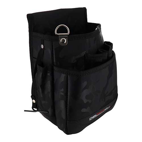 DBLTACT 腰袋 2段 ペン型インパクトドライバー入れ付 ブラック迷彩 DT-28-BC