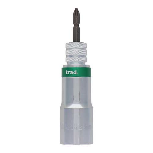 【廃番】trad 電動ドリル用ロングソケット(ビット差替式) 24mm TCD-24L