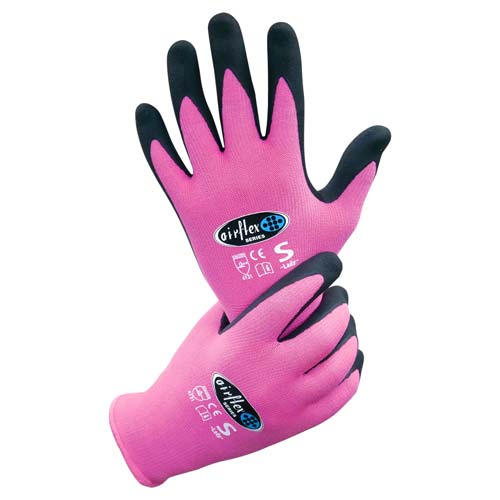 小野商事 現場系女子 エアーフレックス ピンク S 10双 AG7510