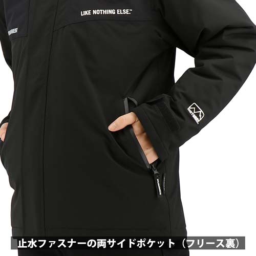 HUMMER 透湿防水 ストレッチ防寒ブルゾン ブラック 4L HM-W4