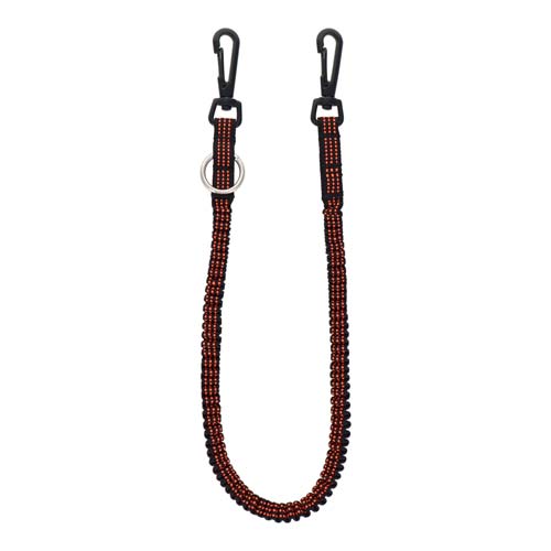 DBLTACT 布製安全コード ブラックフック 使用荷重1kg オレンジ DT-ST-15BKO