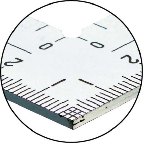 シンワ 曲尺 厚手広巾シルバー15cm 表裏同目マグネット付 10435