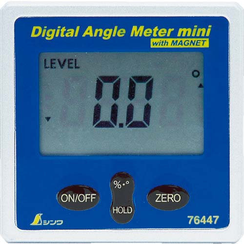 シンワ デジタルアングルメーター ミニ マグネット付 76447