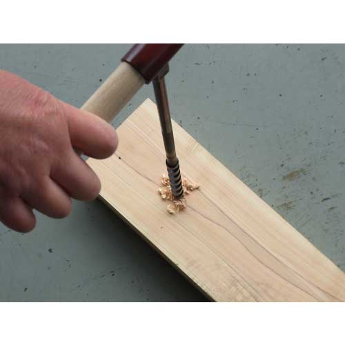 大西 木工用短捻リングオーガー(ハンドル付) 刃径6.0mm(005-060) NO5-60