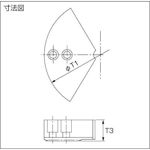 THECUT 円形生爪 北川製・豊和製 12インチ チャック用 TKR-12