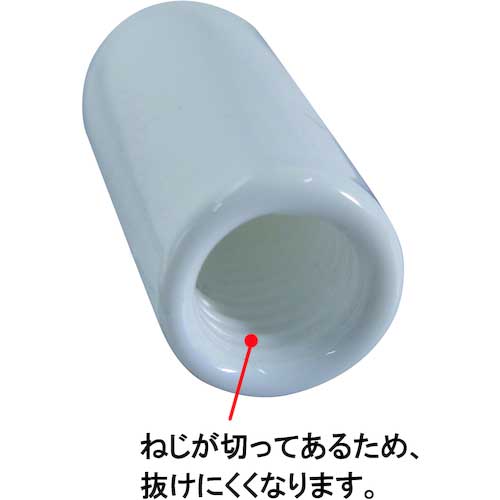 DAIDOHANT エンドねじキャップ 全ねじ用 白M8・W5/16 4個入 10187049