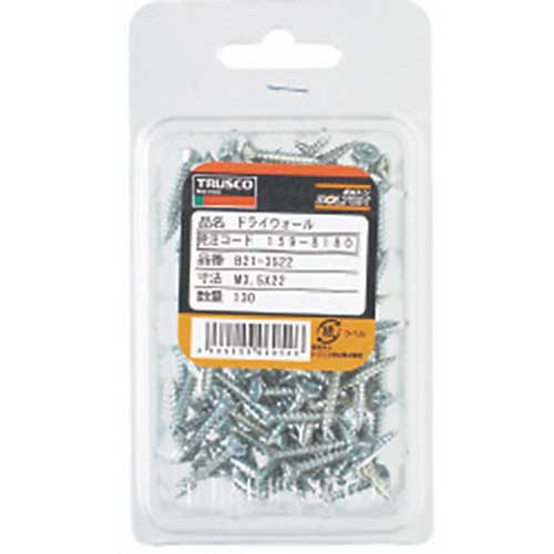 TRUSCO ドライウォール ユニクロ M3.8×65 38本入 B21-3865