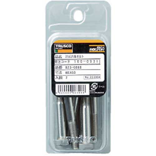 TRUSCO 六角ボルト ステンレス 半ネジ M12×55 4本入 B23-1255