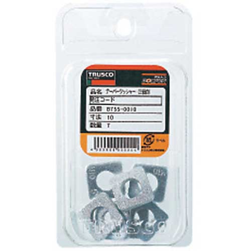 TRUSCO テーパーワツシャー 三価白 M16(5/8) 3個入 B755-0016