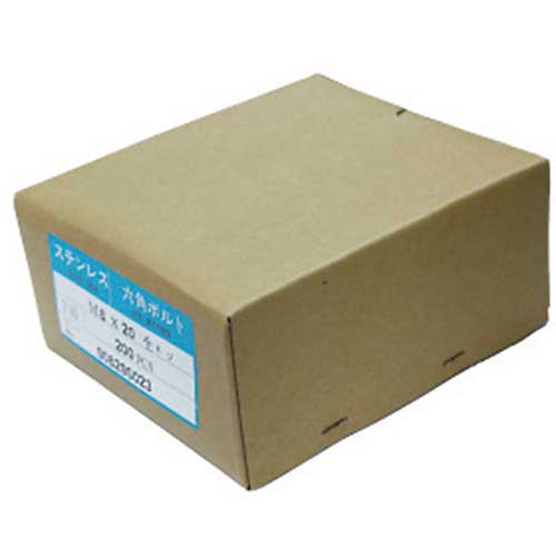 コノエ 六角ボルト ステンレス 全ねじ M6x30 (100本入) BT-SUS-0630