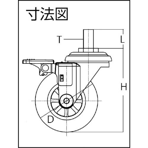 SAMSONG デザインクリアキャスター「Emma」 ネジ 自在ストッパー付 6 EMMA-TS-60