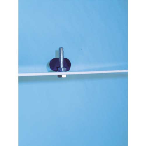 【廃番】三星 蝶ナット プッシュインラバーナット ねじ径M8 白 PIR-1-M8-W-5P