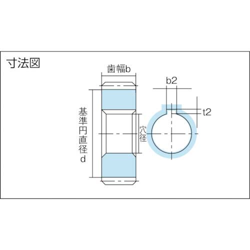 KG S45C平歯車 S1S20A=1210 モジュール1.0 圧力角20度(並歯) 歯数20 形状A1