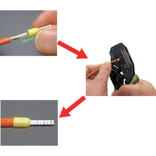 WAGO フェルール 圧着端子 FE-0.25-8N-YE 100個入 216-301-PK