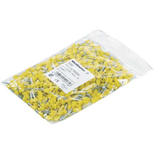 ワイドミュラー 2本用絶縁カバー付圧着端子 H0.75/16 ZH W SV フ 9004900000