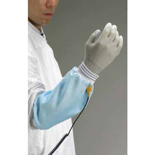 SHOWA 静電気対策保護具 制電腕カバー A0200 ブルー