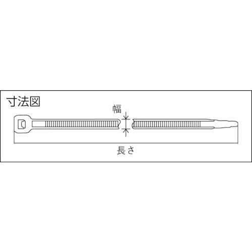 TYTON インシュロックタイ 耐候性カラータイ(グレー色)(100本入) AB200-GRY