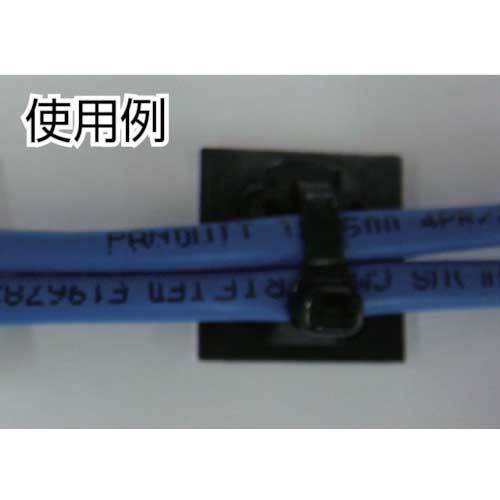 PANDUIT マウントベース アクリル系粘着テープ付き 耐候性黒(500個入