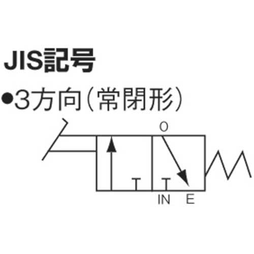 日本精器 3方向足踏バルブ8A BN-4PA31-8