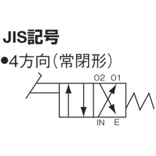 日本精器 4方向足踏バルブ8A BN-4PA41-8