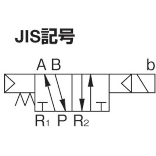 日本精器 4方向電磁弁10AAC200Vグロメット7Vシリーズシングル BN-7V43-10-G-E200