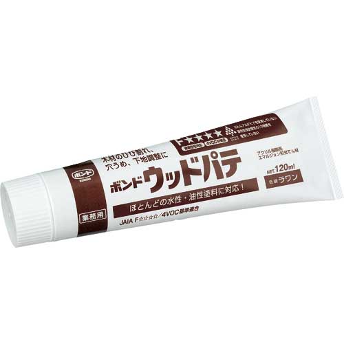 コニシ ウッドパテ ラワン 120ml #25721 紅白 BWP-200