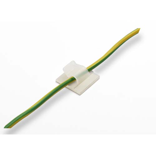 SapiSelco ケーブル固定クリップ 粘着タイプ 16mm (100個入) GAN.2MT.403