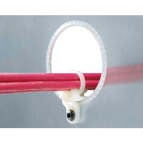 PANDUIT 【次回入荷未定】 L字型ホール固定具 M5ネジ止め ナチュラル (100個入) LHMS-S10-C