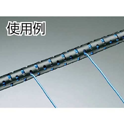 パンドウイット 電線保護チューブ スリット型スパイラル パンラップ 束線径12.0Φmm 61m巻き 黒 PW50F-T20