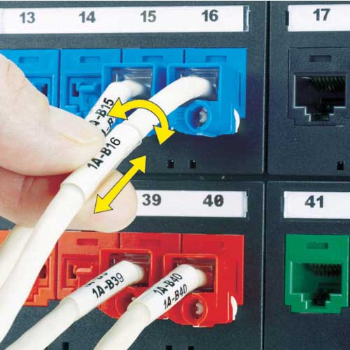 PANDUIT レーザープリンタ用回転ラベル 白 印字部25.4mmX12.7mm ラベル数1000枚 R100X150X1J