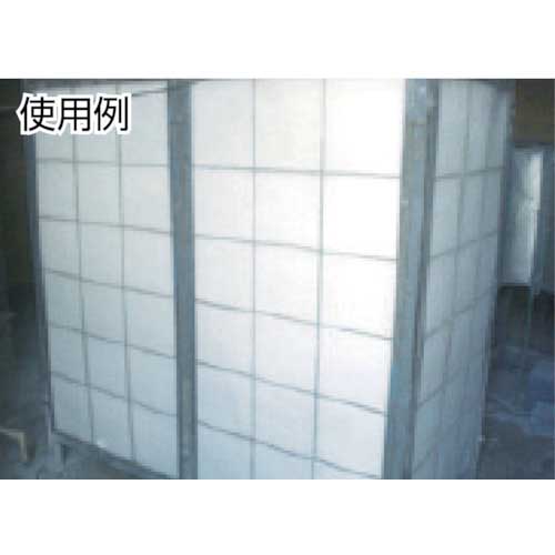 ミドリ安全 ろ材交換型中性能フィルタ(パッキンなし) RBE6161150N-90J (RBE型・厚み150mm)