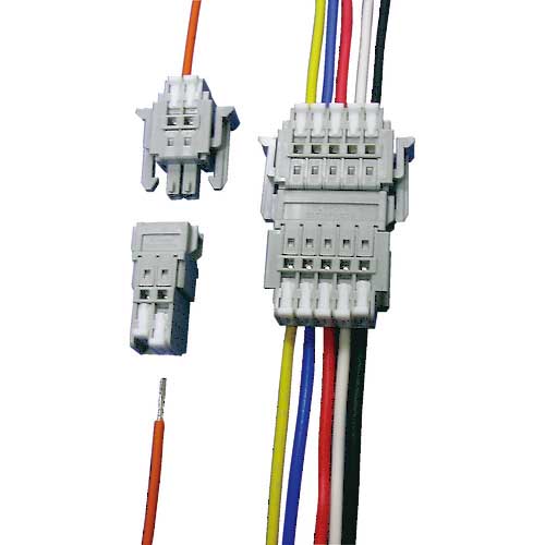 サトーパーツ 2ピース型スクリューレス端子台 SL-4000-ASシリーズ SL-4000-AS-5PGY