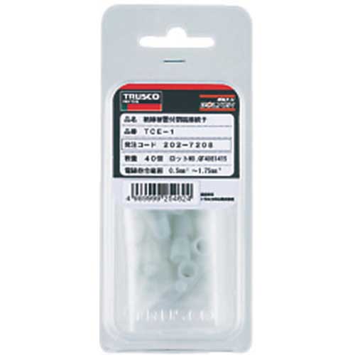 TRUSCO 絶縁被覆付閉端接続子CE-8 (12個入) T-CE-8