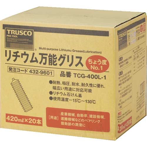 TRUSCO リチウム万能グリス #1 420ml TCG-400L-1
