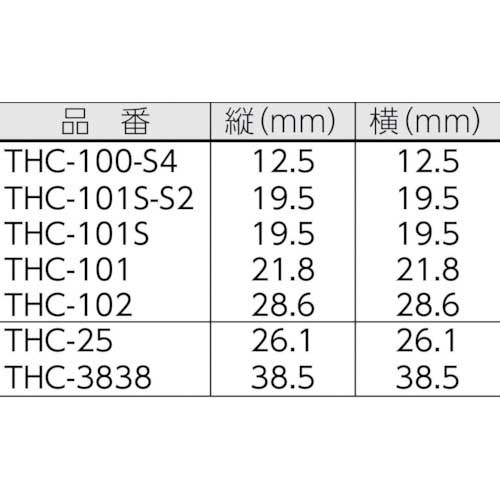TRUSCO 結束バンド固定具 粘着シート付 幅4.6 100個入 THC-101S