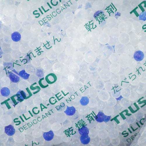 TRUSCO A型シリカゲル 10g 吸湿・使い捨て型 100個入 コバルト入 TSG-10A-100