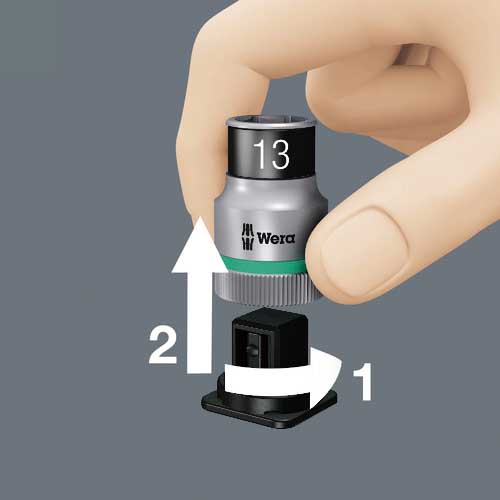 Wera BELT 2 8740A Hex-Plus HF ベルトソケットセット 1/4 003881