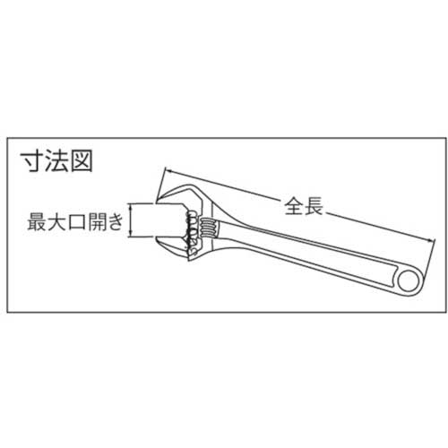 BAHCO モンキーレンチ 110mm 8069