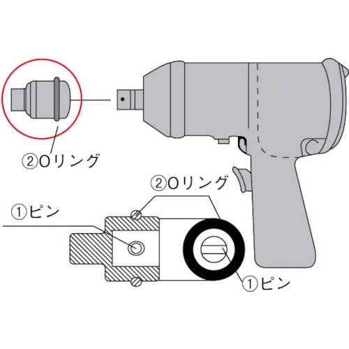 TONE インパクトソケット用Oリング (1Pk(袋)=10個入) 内径18.6mm RP20S