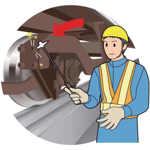 DOGYU コンクリート点検ハンマー 600mm 02733