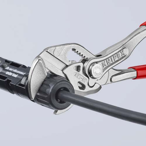 KNIPEX プライヤーレンチ ソフトプラスチックハンドル クロムメッキ 125mm 8603-125