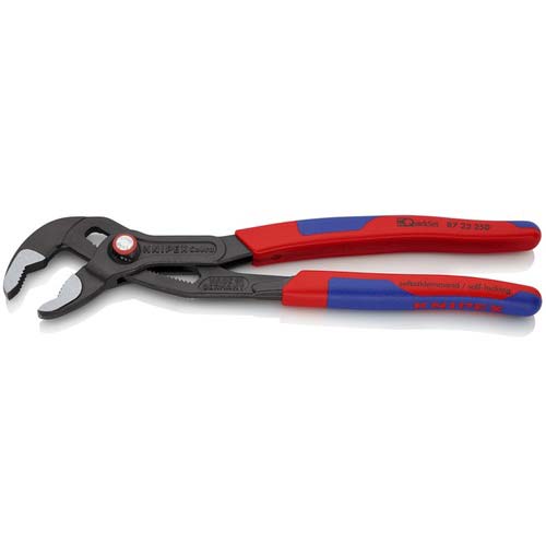 KNIPEX ウォーターポンププライヤー コブラクイックセット コンフォートハンドル 250mm 8722250