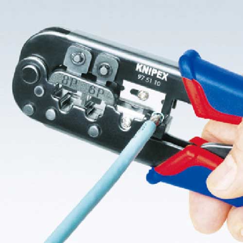 KNIPEX プラグ用圧着ペンチ 190mm 9751-10