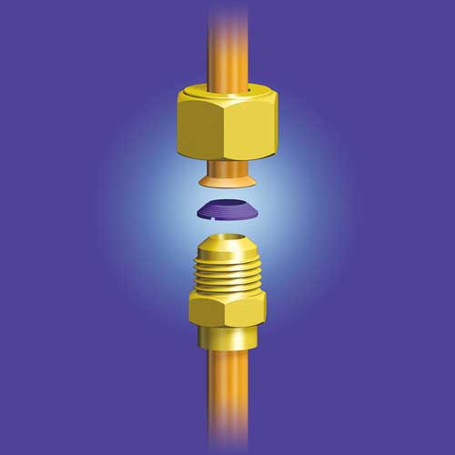 Asada フレア継手漏れ防止パッキン“フレアタイト” 3/8 (10個入) FT0638