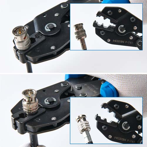 HOZAN 圧着工具 BNCコネクター用 P-741