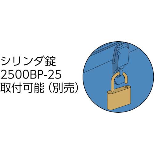 TRUSCO トランク型工具箱 333X137X96.5 ブルー T-320