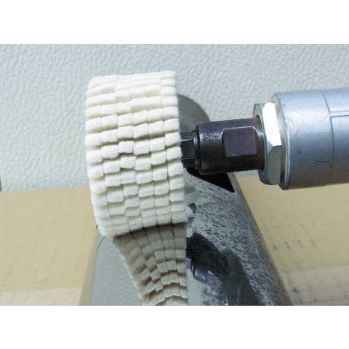 MURAKO 軸付フェルトスリットホイル 外径25Φ幅20mm軸径3mm FSF2520-3
