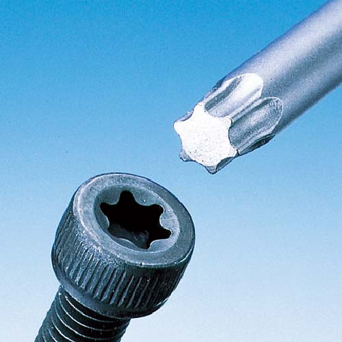 VESSEL タンパープルーフ トルクスビット(いじり止め付き) No.N(T10H×75) シャンク径5mm NT10H75