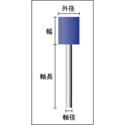 TRUSCO ナイロンミニフラップ ハード Φ10 紫色 #240 (10個入) SN1013240